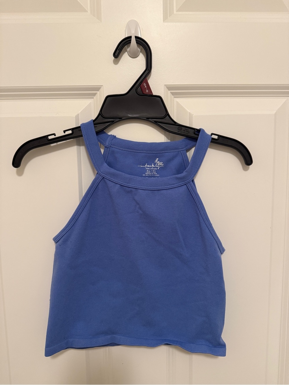 Free People Periwinkle Blue Halter Crop Top